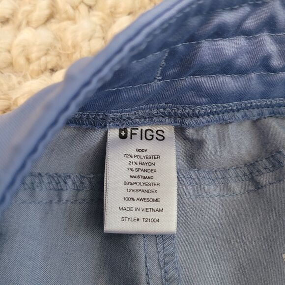 Figs Kade Cargo Scrub Pants Ceil Blue Technical Collection Small T21004 - Picture 7 of 10